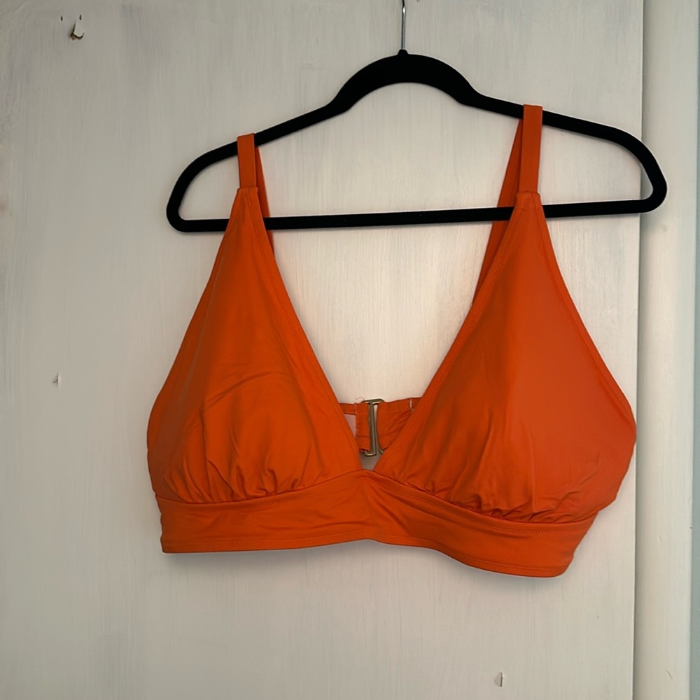 MeUndies Plunge Swim Top. Orange. Size 3x